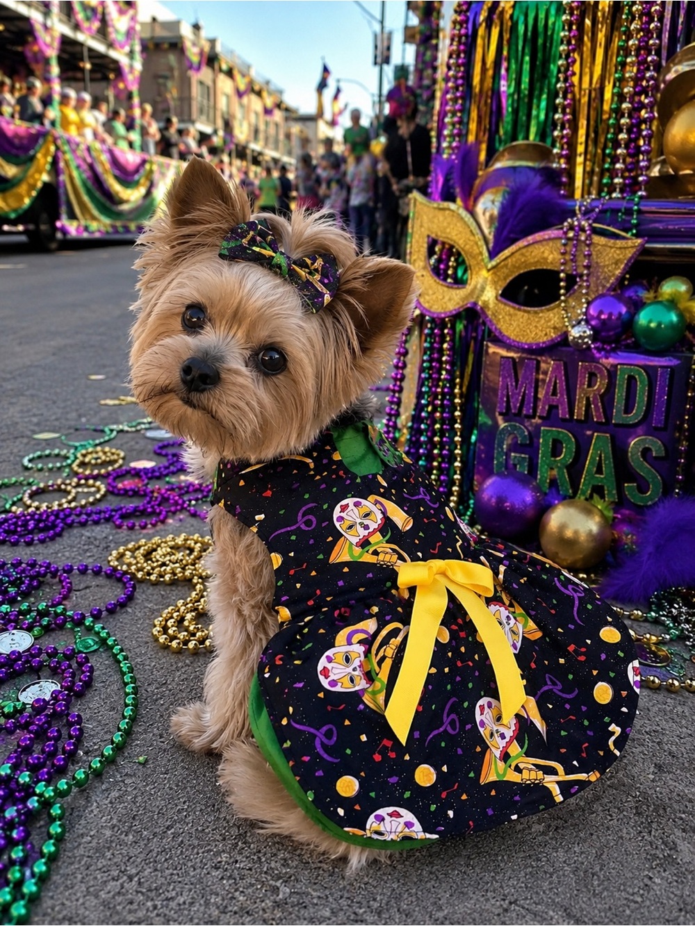 NNW Dog Mardi Gras Pet Costume